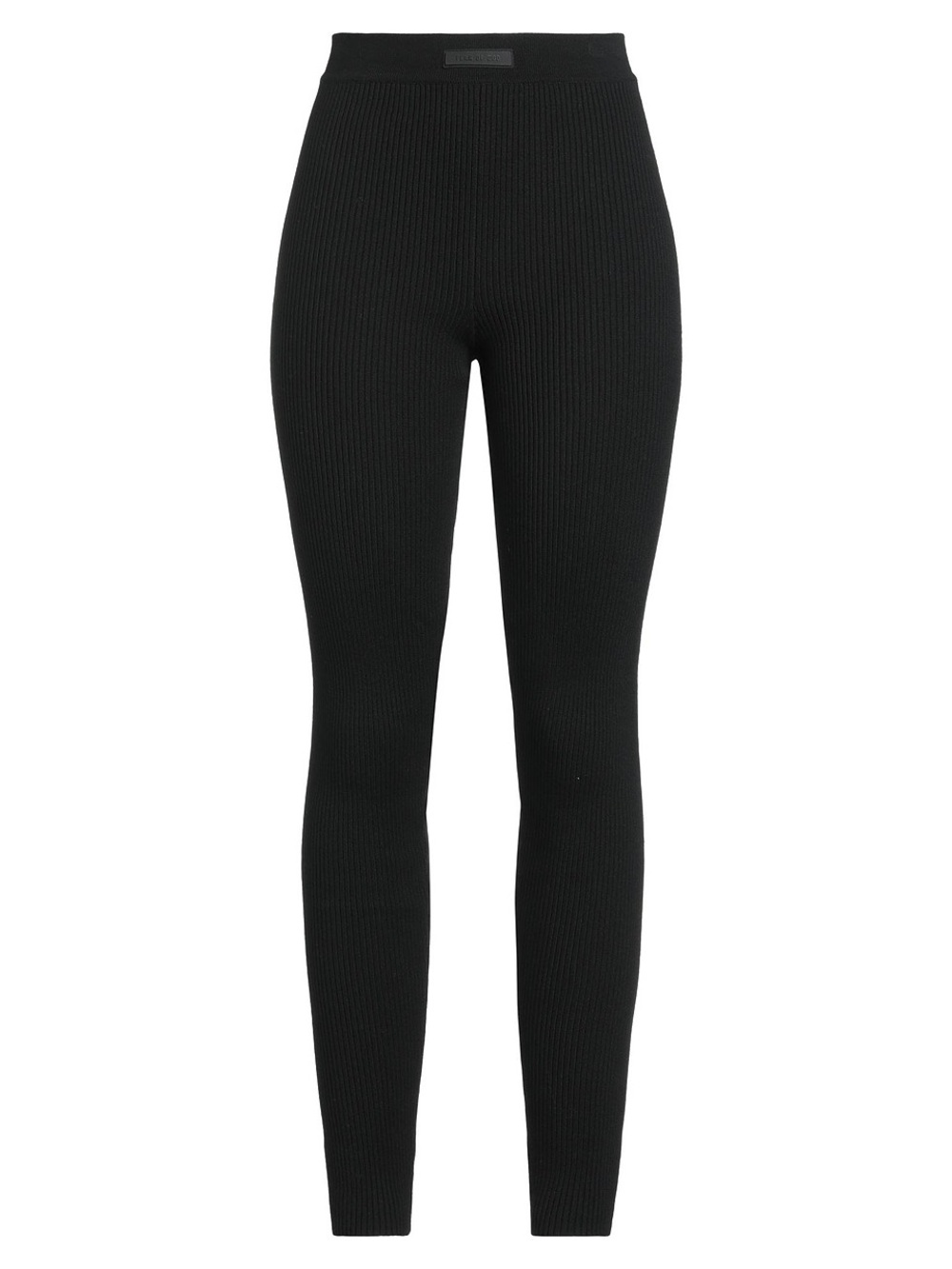 Essentials Fear Of God Black Cotton-Blend Ribbed Knit Leggings - Picture 3 of 7
